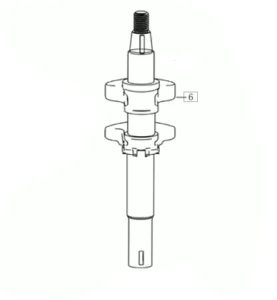 Wał korbowy silnika EMAK K605 L66151543 22,2mm
